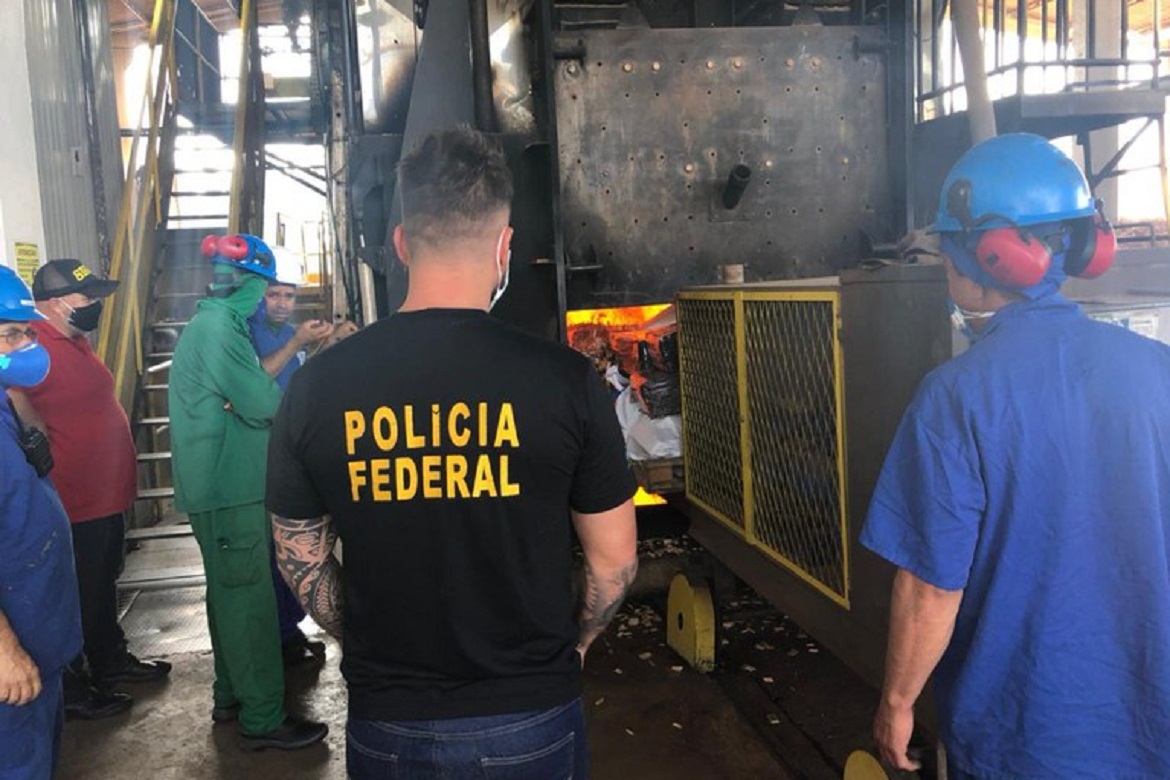  Quase 20 toneladas de drogas são incineradas no MS