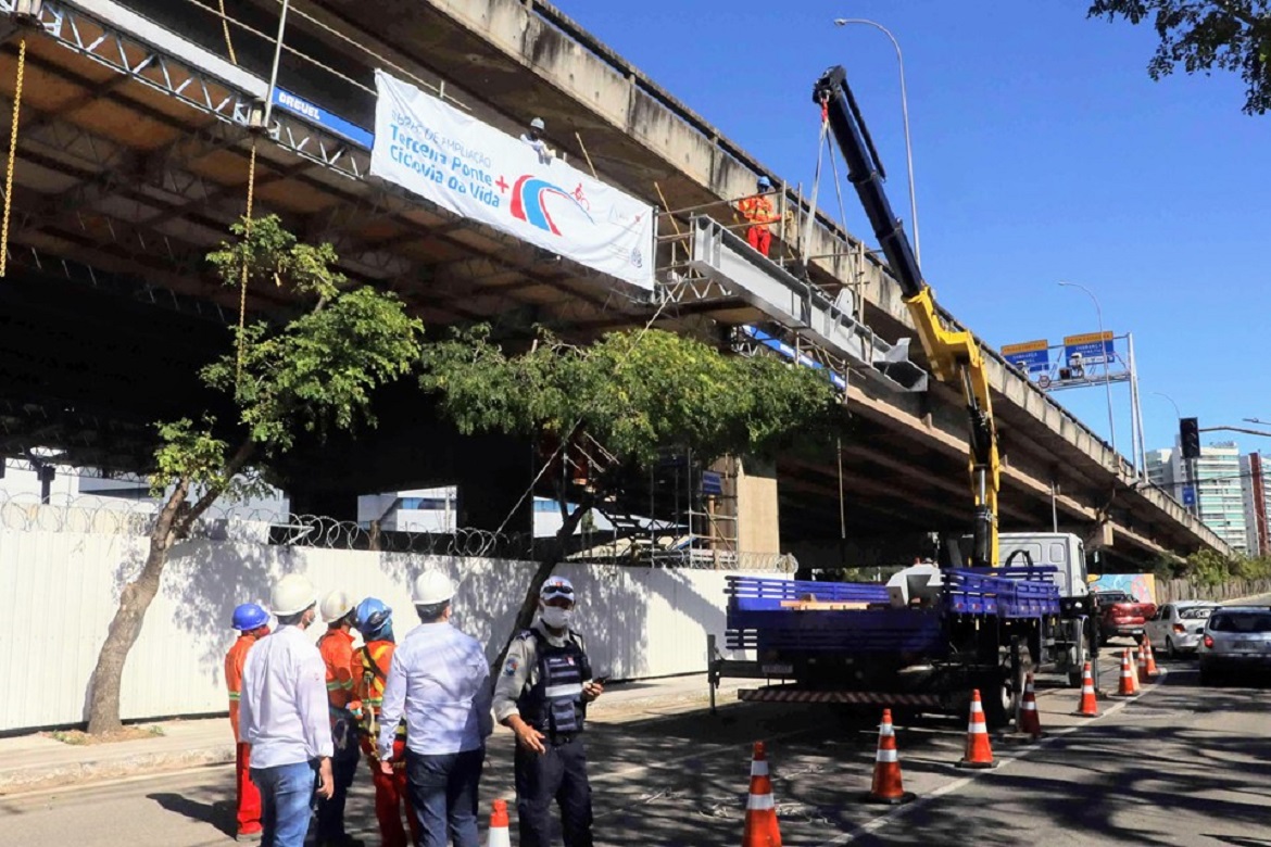  Obras de ampliação da Terceira Ponte já começaram