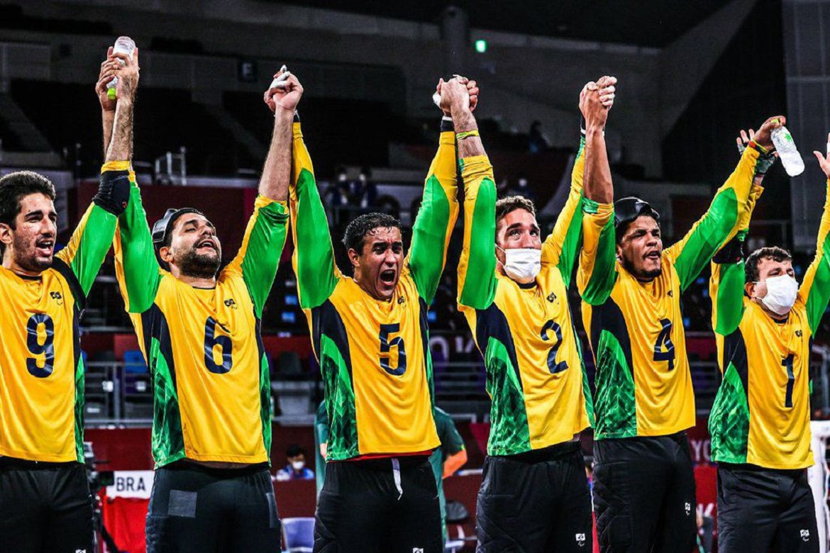  Seleção masculina de goalball vence China e conquista ouro inédito