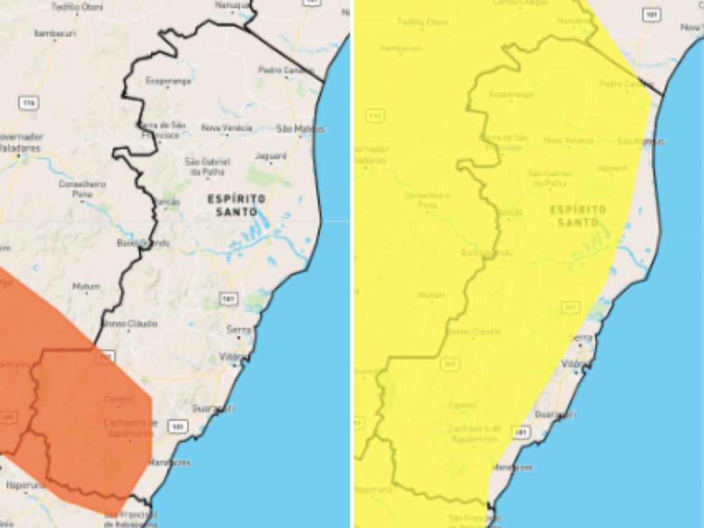  INMET emite dois alertas para o estado nessa sexta-feira