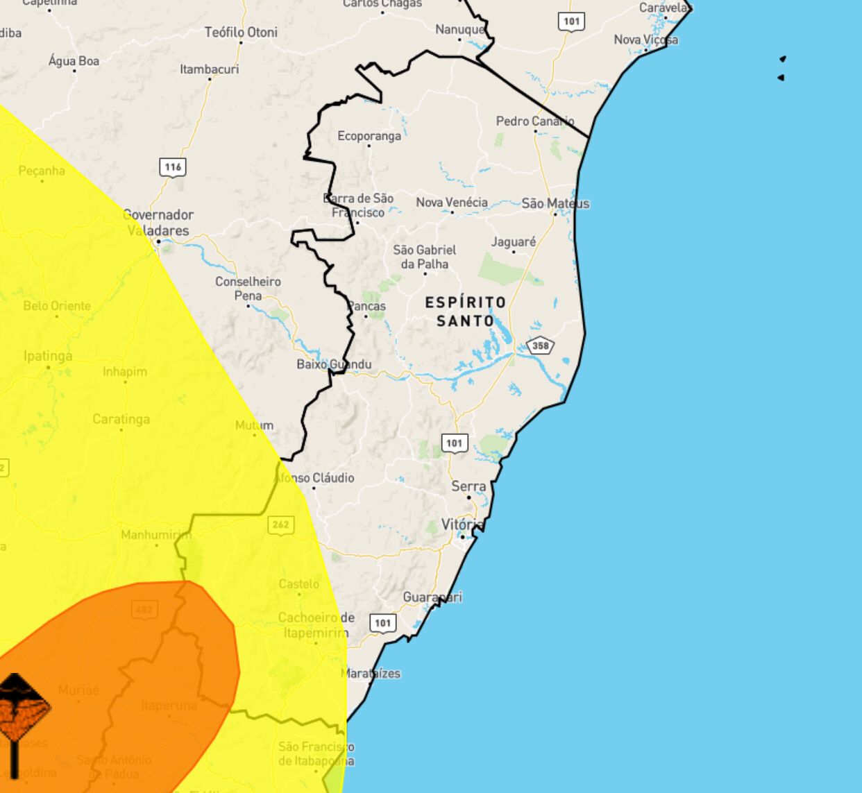  INMET emite alerta para as próximas horas no estado