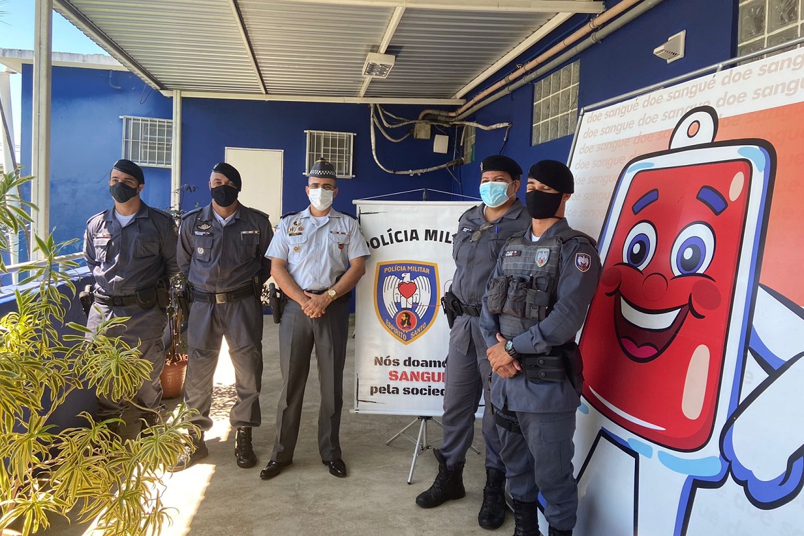  Policiais doam sangue e ajudam abastecer estoque da Santa Casa de Cachoeiro para o Carnaval