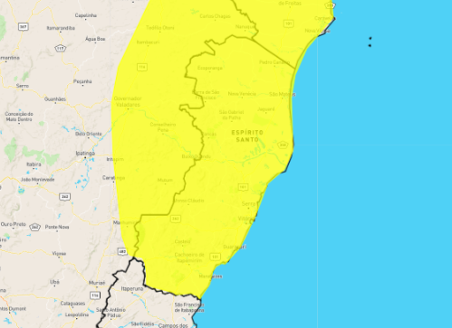  INMET emite alerta com chance de granizo em várias cidades