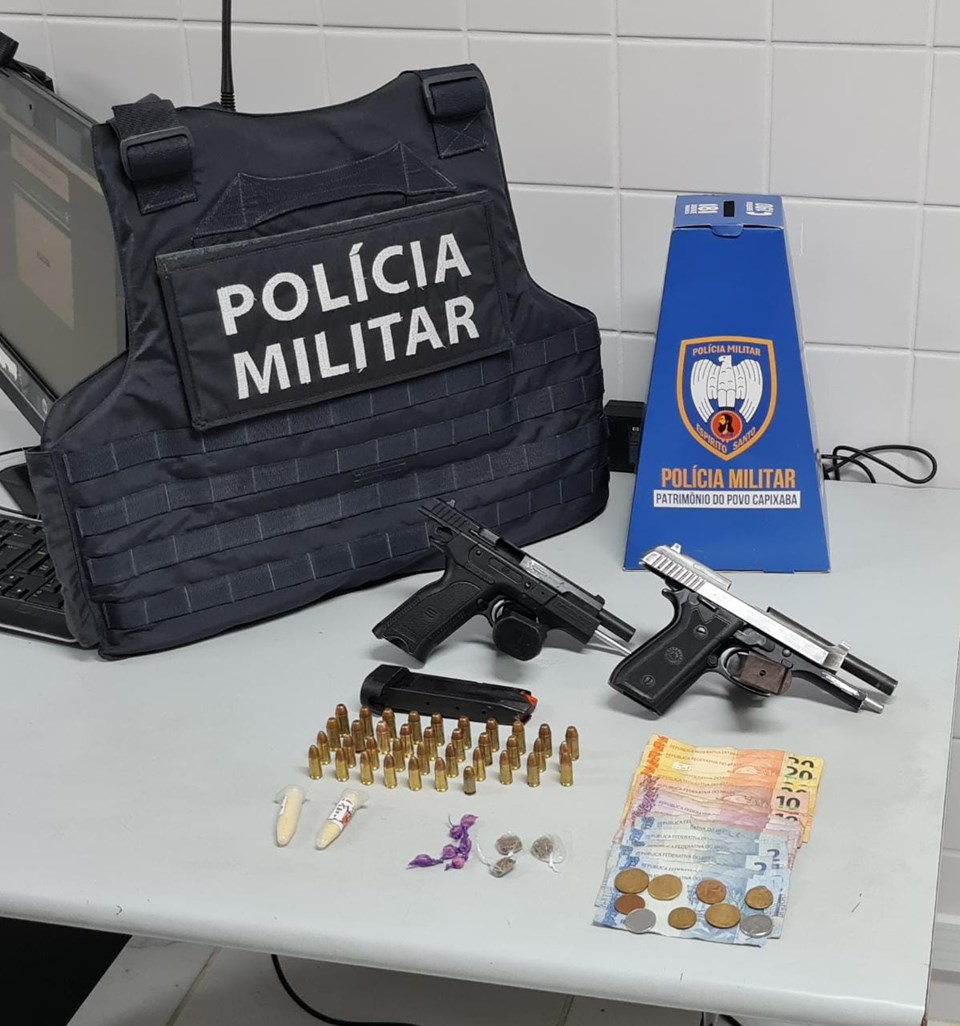  PM detém suspeitos e apreende armas de fogo em baile clandestino