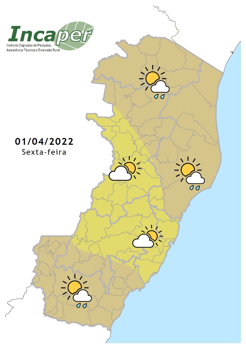  Abril começa com calor forte em todo o estado