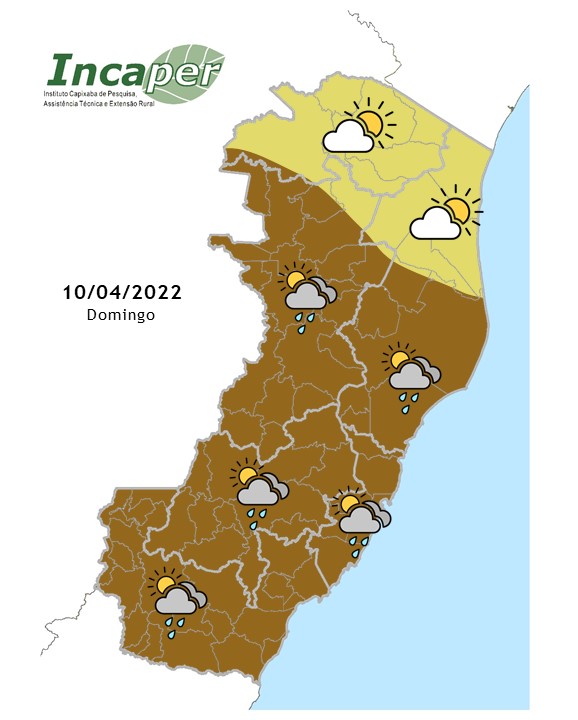  Previsão do tempo para esse domingo (10)