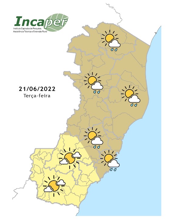  Inverno começa com chuva passageira em algumas cidades nessa terça-feira (21)