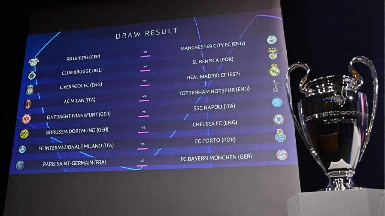  Sorteio das oitavas-de-final da Champions League: Quais são os confrontos?