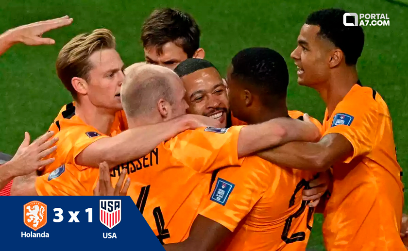  HOLANDA vence USA e se garante nas quartas