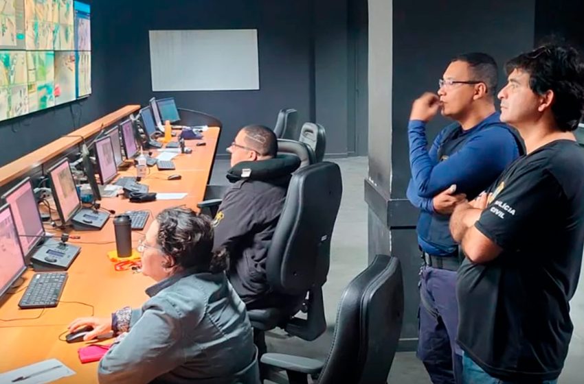  Polícias Civil e Militar acompanham trabalho da Guarda Municipal na Central de Videomonitoramento