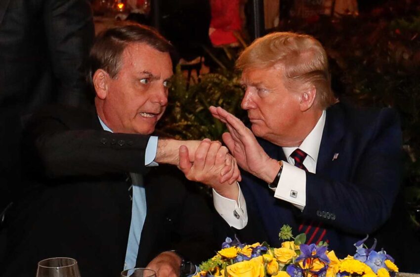  Bolsonaro parabeniza “amigo” Trump e pede que Brasil siga mesmo caminho